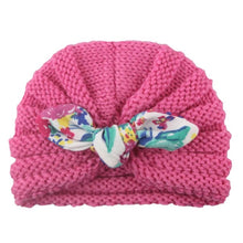 Load image into Gallery viewer, 1 Pcs New Cotton Girl Hat Autumn Winter Baby Boy Girl Hat Colorful Bow Elastic Cute Baby Turban Cap For 0-3 year