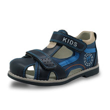 Load image into Gallery viewer, Apakowa 2019 summer kids shoes brand closed toe toddler boys sandals orthopedic sport pu leather baby boys sandals shoes