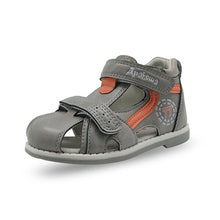 Load image into Gallery viewer, Apakowa 2019 summer kids shoes brand closed toe toddler boys sandals orthopedic sport pu leather baby boys sandals shoes