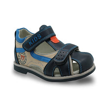 Load image into Gallery viewer, Apakowa 2019 summer kids shoes brand closed toe toddler boys sandals orthopedic sport pu leather baby boys sandals shoes