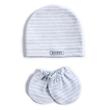 Load image into Gallery viewer, 2 Pcs/set Simple Newborn Baby Births Cap Glove Set Soft Cotton Kids Infants Anti-scratch Gloves Hat Gifts