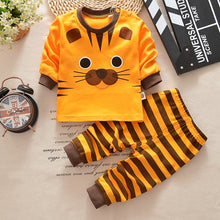 Load image into Gallery viewer, Baby Boys Clothes 2pcs Newborn Baby Girls Cartoon Clothing Autumn Winter Cartoon Cotton Shirt Baby Boy Clothes Set Long-Sleeved