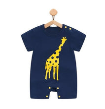 Load image into Gallery viewer, 100% Pure Cotton Baby Girl Romper Summer Short Sleeved Cartoon Animal Jumpsuit Toddler Cute Boutique Clothes For Baby Clothing