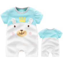 Load image into Gallery viewer, 100% Pure Cotton Baby Girl Romper Summer Short Sleeved Cartoon Animal Jumpsuit Toddler Cute Boutique Clothes For Baby Clothing