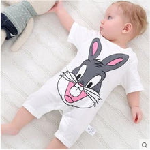 Load image into Gallery viewer, 100% Pure Cotton Baby Girl Romper Summer Short Sleeved Cartoon Animal Jumpsuit Toddler Cute Boutique Clothes For Baby Clothing