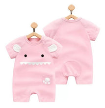 Load image into Gallery viewer, 100% Pure Cotton Baby Girl Romper Summer Short Sleeved Cartoon Animal Jumpsuit Toddler Cute Boutique Clothes For Baby Clothing