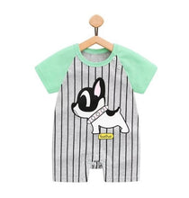 Load image into Gallery viewer, 100% Pure Cotton Baby Girl Romper Summer Short Sleeved Cartoon Animal Jumpsuit Toddler Cute Boutique Clothes For Baby Clothing