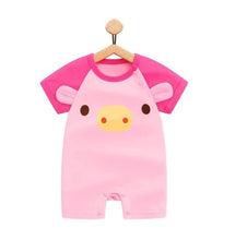 Load image into Gallery viewer, 100% Pure Cotton Baby Girl Romper Summer Short Sleeved Cartoon Animal Jumpsuit Toddler Cute Boutique Clothes For Baby Clothing