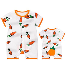 Load image into Gallery viewer, 100% Pure Cotton Baby Girl Romper Summer Short Sleeved Cartoon Animal Jumpsuit Toddler Cute Boutique Clothes For Baby Clothing