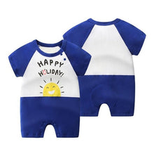 Load image into Gallery viewer, 100% Pure Cotton Baby Girl Romper Summer Short Sleeved Cartoon Animal Jumpsuit Toddler Cute Boutique Clothes For Baby Clothing