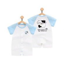 Load image into Gallery viewer, 100% Pure Cotton Baby Girl Romper Summer Short Sleeved Cartoon Animal Jumpsuit Toddler Cute Boutique Clothes For Baby Clothing