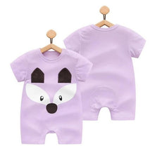 Load image into Gallery viewer, 100% Pure Cotton Baby Girl Romper Summer Short Sleeved Cartoon Animal Jumpsuit Toddler Cute Boutique Clothes For Baby Clothing