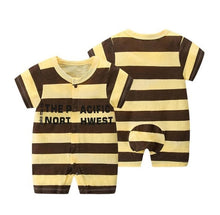 Load image into Gallery viewer, 100% Pure Cotton Baby Girl Romper Summer Short Sleeved Cartoon Animal Jumpsuit Toddler Cute Boutique Clothes For Baby Clothing