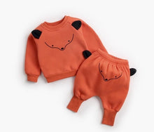 Load image into Gallery viewer, Baby Suit Autumn Winter Baby Boy Cartoon Cute Clothing Pullover Sweatshirt Top + Pant Clothes Set Baby Toddler Girl Outfit Suit