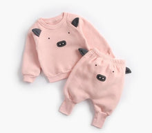 Load image into Gallery viewer, Baby Suit Autumn Winter Baby Boy Cartoon Cute Clothing Pullover Sweatshirt Top + Pant Clothes Set Baby Toddler Girl Outfit Suit