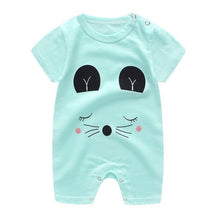 Load image into Gallery viewer, 2020 Cheap cotton Baby romper Short Sleeve baby clothing One Piece Summer Unisex Baby Clothes girl and boy jumpsuits Giraffe