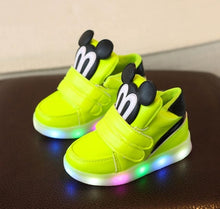 Load image into Gallery viewer, Children Casual Shoes With Light LED Boys Girls Sneakers 2020 Spring Cartoon Mouse Lighted Sport Shoes Fashion Luminous Boots