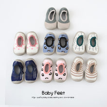 Load image into Gallery viewer, baby shoes with soft rubber baby girl baby boy floor sock shoes spring summer anti-slip
