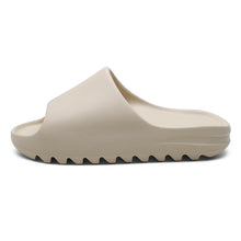 Load image into Gallery viewer, Men's Summer Slides Breathable Cool Beach Slippers Fish Mouth Flip Flops Men Sandals Lightweight Bone White Yeez Plus Size 35-46