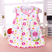 Load image into Gallery viewer, 2018 Summer Baby Dress New Girls Fashion Infantile Dresses Cotton Children's Clothes Flower Style Kids Clothing Princess Dress
