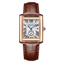 Load image into Gallery viewer, Fashion Lovers Watches Men Women Casual Leather Strap Quartz Watch Elegant Squar Retro Roman Numeral Scale Couple Watch Clock