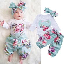 Load image into Gallery viewer, Humor Bear Baby Girl Clothes Set Toddler Cotton Suit Kids Girl Outfits Spring Tracksuit Infant Clothing Set