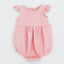 Load image into Gallery viewer, Newborn Baby Girls Rompers Ruffle Linen Cotton Baby Girl Clothes Spring Summer Backcross Jumpsuits Outfits Sunsuit Baby Clothing