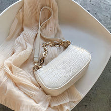 Load image into Gallery viewer, Fashion Crocodile Pattern Baguette bags MINI PU Leather Shoulder Bags For Women 2020 Chain Design Luxury Hand Bag Female Travel