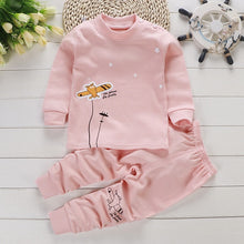 Load image into Gallery viewer, 2pcs Autumn Winter Baby Girls Boys Clothes Cartoon Long-Sleeve T-Shirt + Pant Suit Girls Clothing Set Children Clothing