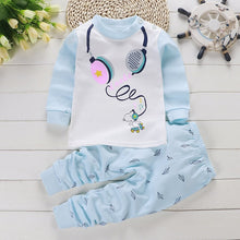 Load image into Gallery viewer, 2pcs Autumn Winter Baby Girls Boys Clothes Cartoon Long-Sleeve T-Shirt + Pant Suit Girls Clothing Set Children Clothing