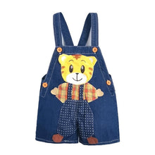 Load image into Gallery viewer, 1 2 3T Baby Clothing Boys Girls Jeans Overalls Shorts Toddler Infant Denim Rompers Cute Cartoon Bebe Pants Summer Bib Clothes