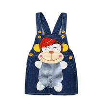 Load image into Gallery viewer, 1 2 3T Baby Clothing Boys Girls Jeans Overalls Shorts Toddler Infant Denim Rompers Cute Cartoon Bebe Pants Summer Bib Clothes