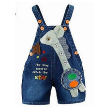 Load image into Gallery viewer, 1 2 3T Baby Clothing Boys Girls Jeans Overalls Shorts Toddler Infant Denim Rompers Cute Cartoon Bebe Pants Summer Bib Clothes