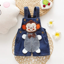Load image into Gallery viewer, 1 2 3T Baby Clothing Boys Girls Jeans Overalls Shorts Toddler Infant Denim Rompers Cute Cartoon Bebe Pants Summer Bib Clothes