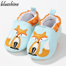 Load image into Gallery viewer, 1 Pair Fashion Cotton Cloth First Walker Cartoon Baby Boy Girls Shoes Bebe Toddler Moccasins 0-24M Non-slip Soft Bottom Shoes