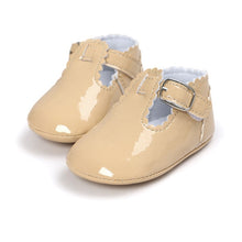 Load image into Gallery viewer, 12 Color Fashion Baby Girls Baby Shoes Cute Newborn First Walker Shoes Infant Letter Princess Soft Sole Bottom Anti-slip Shoes