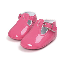 Load image into Gallery viewer, 12 Color Fashion Baby Girls Baby Shoes Cute Newborn First Walker Shoes Infant Letter Princess Soft Sole Bottom Anti-slip Shoes