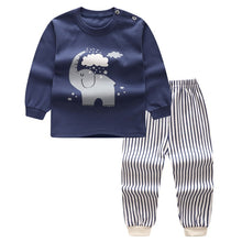 Load image into Gallery viewer, Autumn Winter 2020 Baby Boy Girls Clothes Cotton Girl Clothing Sets Cartoon Long-sleeved T-shirt+Pants Infant Clothes 2pcs Suit