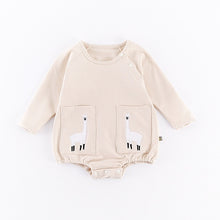 Load image into Gallery viewer, Brand Romper Set Fashion Cartoon Roupas De Bebes Bodysuit+Hat+Pant 3pcs Baby Boy Clothing Set Cute Animal Newborn Baby Clothes