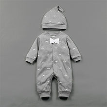 Load image into Gallery viewer, Brand Romper Set Fashion Cartoon Roupas De Bebes Bodysuit+Hat+Pant 3pcs Baby Boy Clothing Set Cute Animal Newborn Baby Clothes