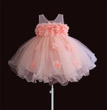 Load image into Gallery viewer, baby girls dresses lace flower kids clothing princess wedding baptism children wear 1 year birthday vestido infantil 6M-4Y