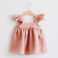 Load image into Gallery viewer, Linen Baby Dresses Summer Girls Clothes Princess Dress 1st Birthday Party Dress For Girl Cute Infant toddler Girls Clothing