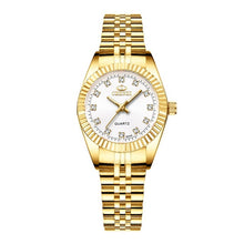 Load image into Gallery viewer, CHENXI Luxury Couple Watch Golden Fashion Stainless Steel Lovers Watch Quartz Wrist Watches For Women & Men Analog Wristwatch