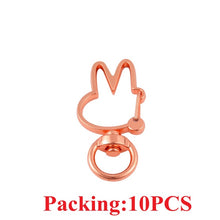Load image into Gallery viewer, 5-20pcs/lot Key Chain Key Ring keychain Bronze Rhodium Gold 28mm Long Round Split Keyrings Keychain Jewelry Making Wholesale DIY