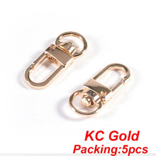 Load image into Gallery viewer, 5-20pcs/lot Key Chain Key Ring keychain Bronze Rhodium Gold 28mm Long Round Split Keyrings Keychain Jewelry Making Wholesale DIY