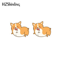 Load image into Gallery viewer, 2019 New Kawaii Animals Acrylic Earring Sweetie Resin Earring Cat Dog Dinosaur Epoxy Shrink Dinks Earrings