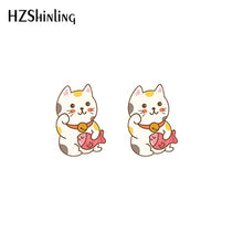 Load image into Gallery viewer, 2019 New Kawaii Animals Acrylic Earring Sweetie Resin Earring Cat Dog Dinosaur Epoxy Shrink Dinks Earrings