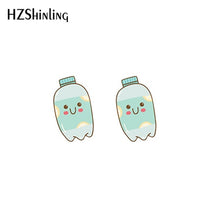 Load image into Gallery viewer, 2019 New Kawaii Animals Acrylic Earring Sweetie Resin Earring Cat Dog Dinosaur Epoxy Shrink Dinks Earrings