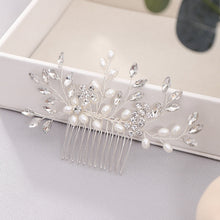 Load image into Gallery viewer, MOLANS Luxury Hairpin For Women Hair Combs Headdress Prom Bridal Wedding Crown Elegant Hair Accessories Gold Leaves Headwear 1PC