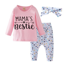 Load image into Gallery viewer, Baby Boy Clothes 2020 Autumn Baby Girl Clothing Sets Newborn Cotton Printed Long Sleeved T-shirt+pants+cap Kids 3pcs Suit